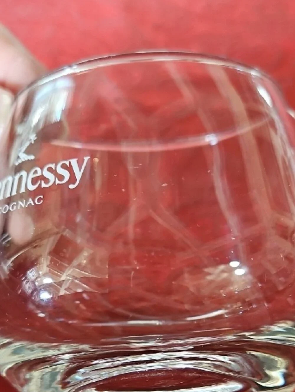 Vintage Hennessy Cognac Stemless Snifter Glasses - Set of 2